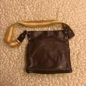 Bally leather messenger bag